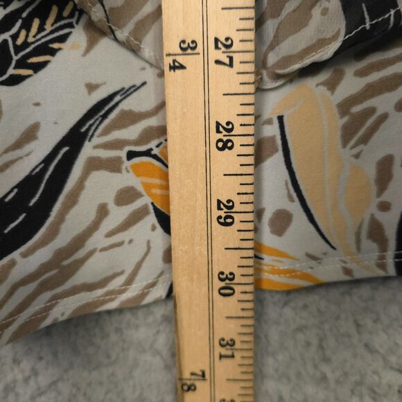 Attitudes by Renee Tank Top  Blouse Womens XL Yellow Brown V-Neck Lagenlook - Picture 9 of 15